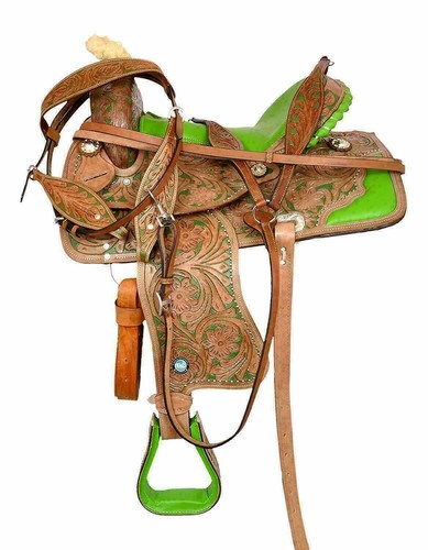 Selle cuir western - en,