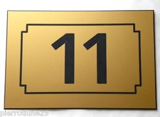 plaque gravée numéro porte chambre appartement gite hotel 75 x 50 mm N° 1 à 999