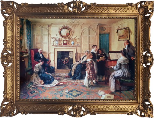 Tableau mural antique baroque - tableau,