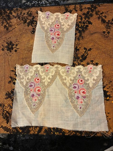 Rare broderie éléments - ,