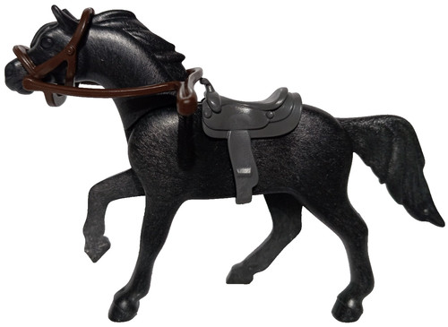 Playmobil figurine cheval noir - playmobil,