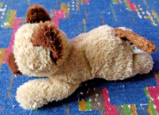 ST3/ DOUDOU PELUCHE NICOTOY CHAT CHIEN BEIGE MARRON COUCHE 20 CM TBE