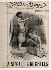 OPÉRETTE FLANDRES LES DEUX MODÈLES PARTITION RONDE DE KERMESSE MICHIELS MAGIE