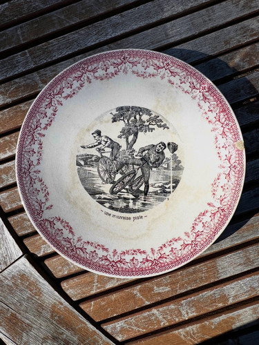 Assiette parlante le velo - assiette,