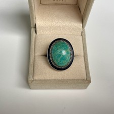 ANCIEN Bague Art Déco Corail