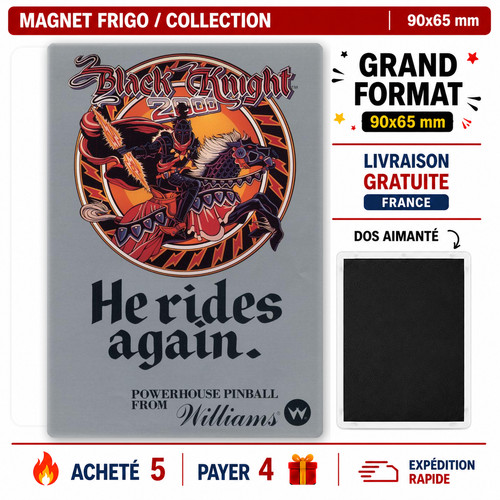 Magnet flyer pinball black - magnet,