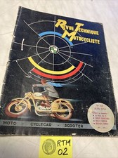 Revue Technique Motocycliste N° 40 1951 Puch 250 TF électricité 500 Terrot etc
