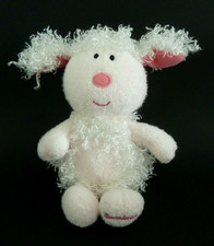 sd*. DOUDOU PELUCHE LUMINOU JEMINI MOUTON BLANC ROSE 18cm nez plat EXCELL. ETAT