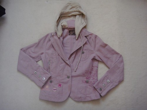 Veste toile rose bershka - veste,