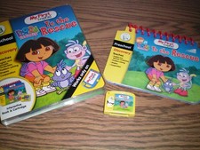 Leap Frog My First Leap Pad Dora to the Rescue preschool book & Cartridge GUC