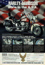 publicité Advertising 1220 1994  Harley Davidson born in USA  moto Franklin Mint
