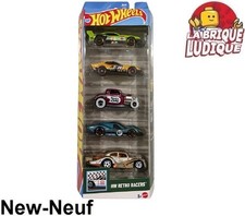 Hot Wheels Coffret 5 voitures HW Retro Racers hot rod racing race JBJ86 NEUF