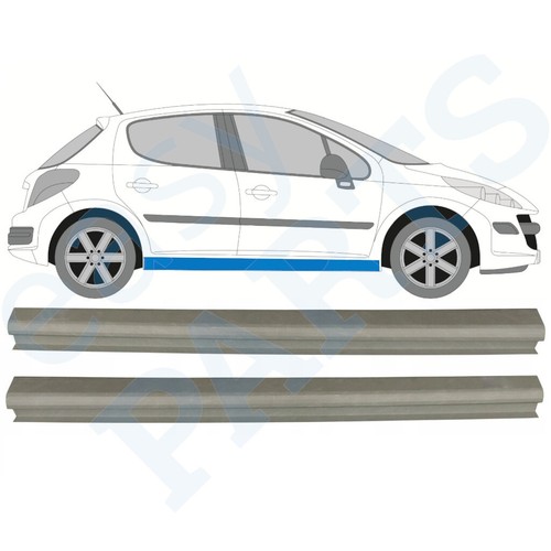 Peugeot 207 2006 - -2013, tôle