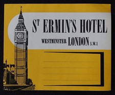 Ancienne étiquette HOTEL St