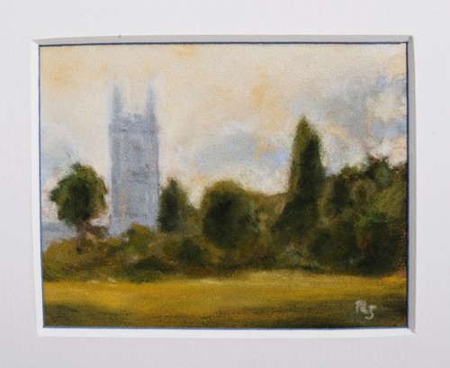 Pastel miniature paysage