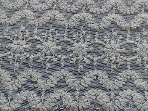 Large dentelle broderies - large, sur