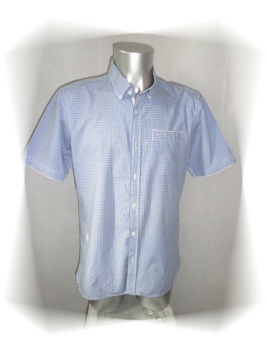 Chemise vichy bleu clair - chemise,