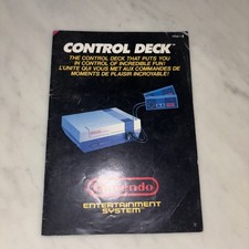 Notice Nintendo NES Control Deck Console Bon État - Version FRA