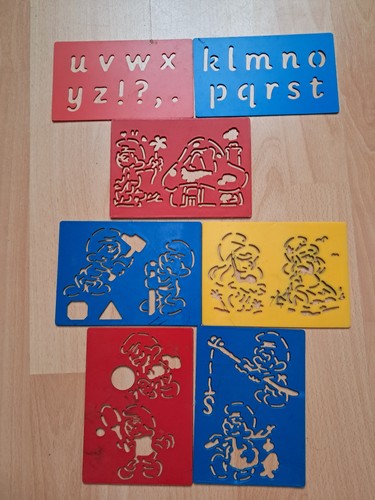 Pochoirs schtroumpfs vintage - schtroumpfs,