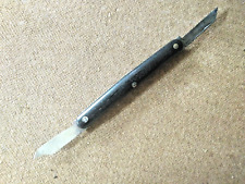 Ancien couteau pliant-greffoir 2 lames-Paris-