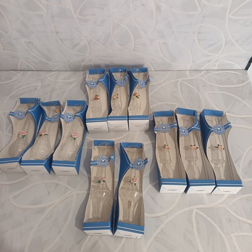 Lot soliflores verre - 11,