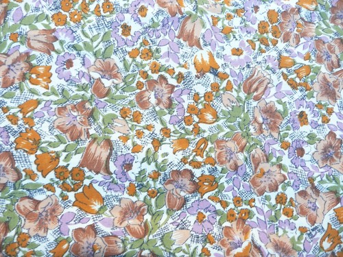Tissu vintage ancien coton - tissu,