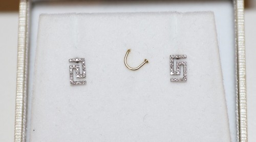 Puces oreilles diamant - d'oreilles, or
