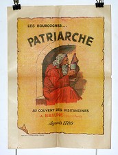 Affiche ancienne Bourgogne Patriarche 