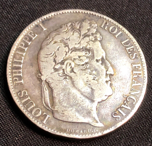 Pièce francs argent louis - 5,