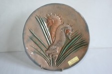 Plat décoratif signé Chantrier Sauzelle Ile d'Oléron  daté 28/06/1968