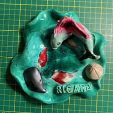 Ancien vide poche cendrier publicitaire Ricard céramique