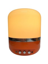 Lampe radio vintage Europhon – Space Age – Orange et blanc