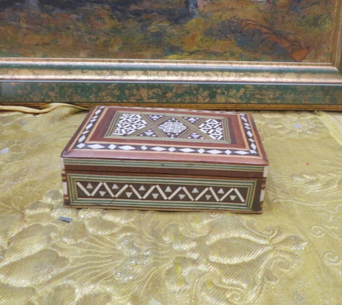 Ancien coffret boite bois - coffret, en