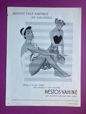 publicité Kestos Vahiné 1952 maillot de bain collection 50s vintage rétro presse