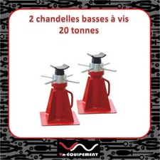 2 chandelles basses à vis 20