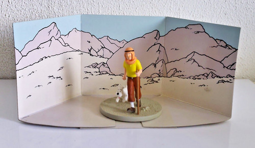 Scène pastique tintin les - pastique,