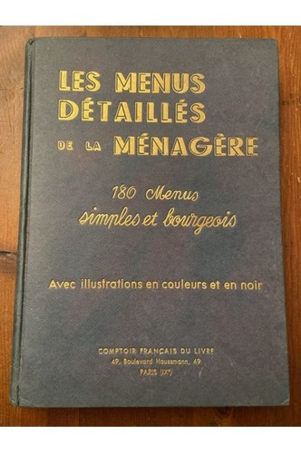 Les menus détaillés - , de