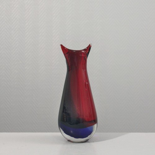 Vase sommerso murano - sommerso, rouge
