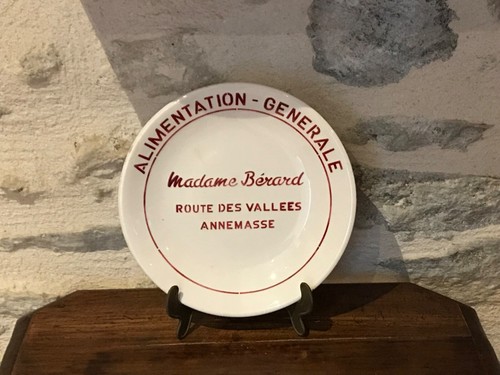 Ancienne assiette publicitaire