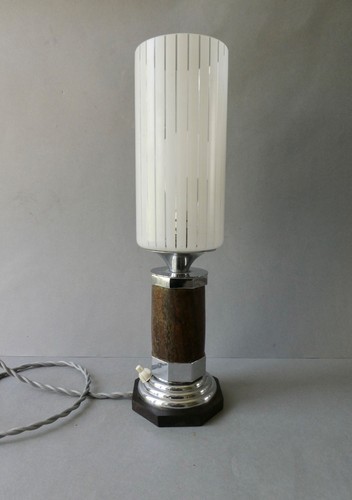 Lampe art deco métal - lampe,