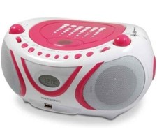 Boombox Chaine Hifi METRONIC poste radio Lecteur CD / USB/ radio/ MP3 - Pop Pink