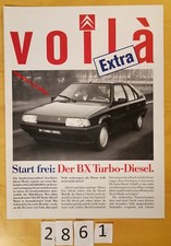 VOILA EXTRA CITROEN BX TURBO DIESEL Prospectus Allemand 4 pages 1988?