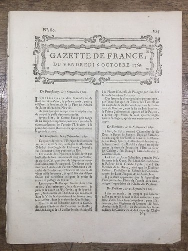 Vitry françois 1769 - le, en