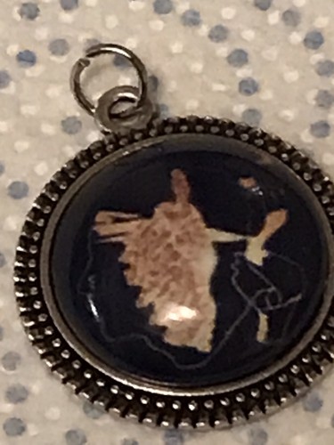 Pendentif médaillon métal - pendentif,