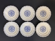 LOT#5 DE 6 ASSIETTE Ø25 FAÏENCE FINE GIEN DÉCOR ROUEN SERVICE 1935 IVOIRE