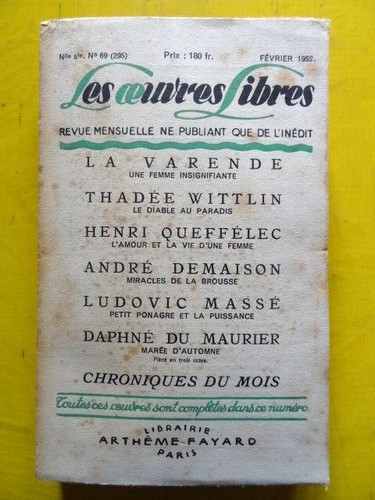 Revue les oeuvres - oeuvres, libres
