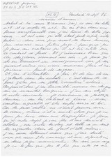 Jacques MESRINE / Lettre