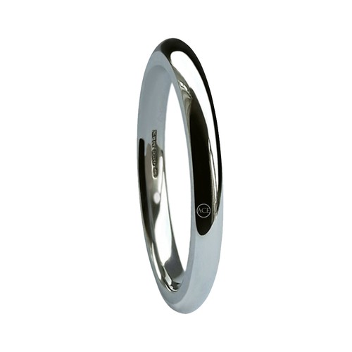 2mm 9ct blanc escarpin - 9ct,
