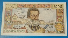 BILLET 5000 FRANCS HENRI IV