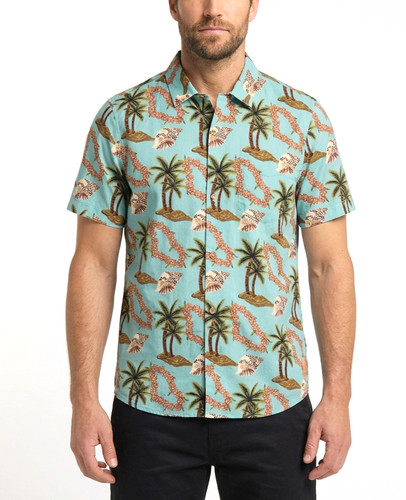 Chemise fleurs hawaïenne - à,